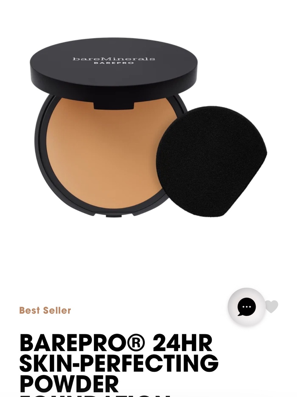 bareMinerals BAREPRO Compact Powder Foundation in medium 35 warm
